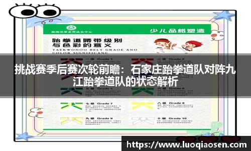 挑战赛季后赛次轮前瞻：石家庄跆拳道队对阵九江跆拳道队的状态解析